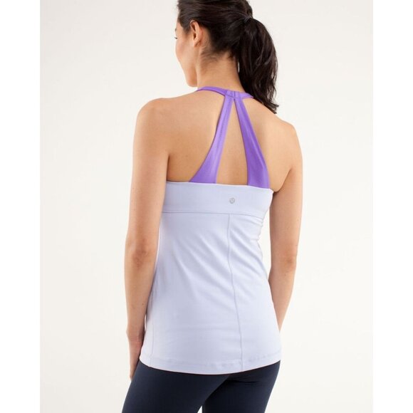Lululemon Scoop Me Up Activewear Yoga Pullover Racer Tank Womens Purple Size XXS - Picture 1 of 14